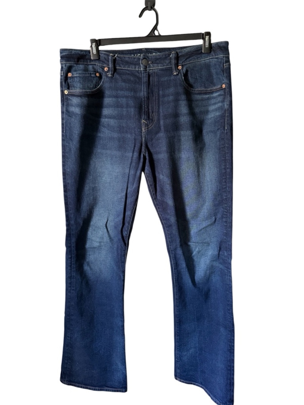 American Eagle Outfitters Mens 36x34 Blue Denim Slim Bootcut Easyflex Jeans